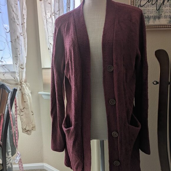 *SOLD* Grace & Lace Red brick grandpa cardigan - Picture 1 of 1